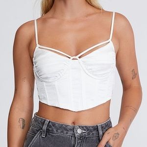 Corset style crop top
